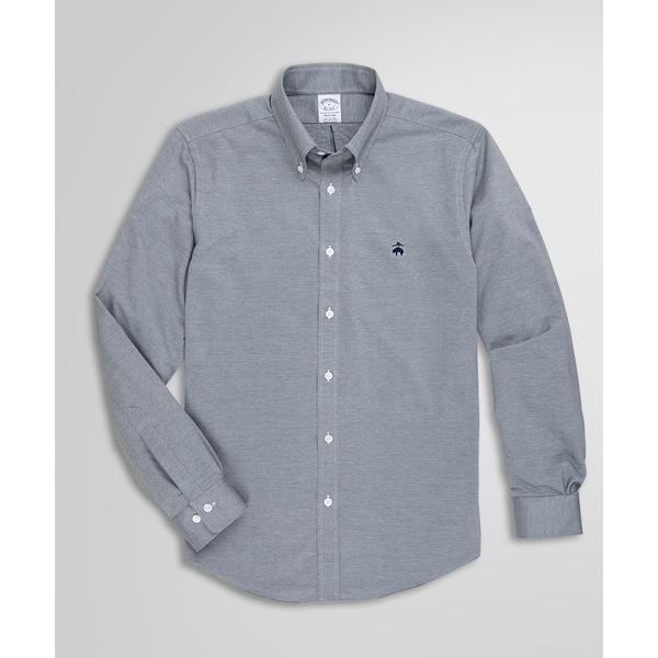 Brooks Brothers （ブルックスブラザーズ）『コットン/ポリエステル 46ゲージニット オックスフォードカジュアルシャツ』