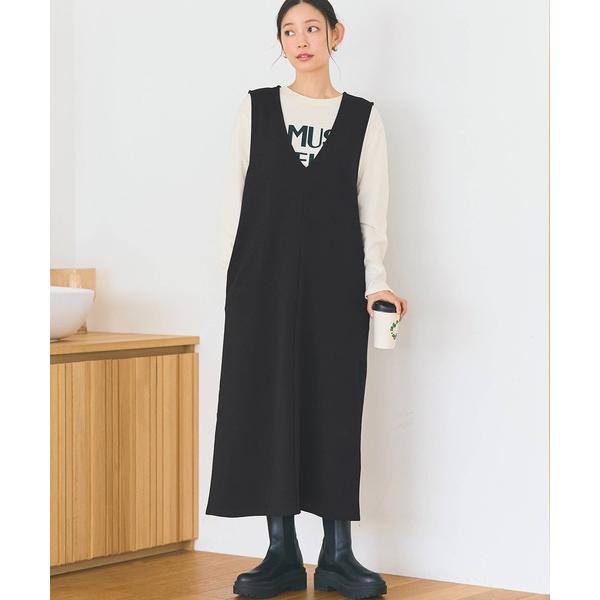 ZOZO問い合わせ番号:74130901ショップ:coca，コカブランド:coca（coca），コカ商品名:エンボス加工Vネックワンピースカテゴリ:ワンピース/ドレス>ジャンパースカートブランド品番:46-221117001-01素材...