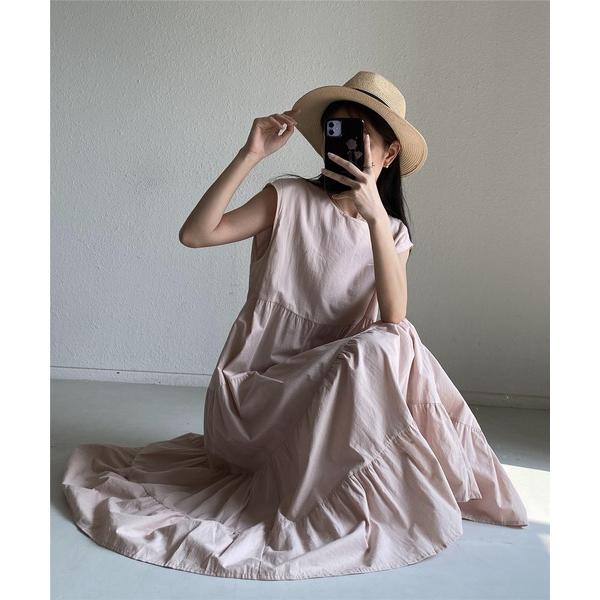 『セール実施中』ZOZO問い合わせ番号:74164221ショップ:FRP，エフアールピーブランド:MAISON DE THERESE，メゾン ド テレーズ，FRP，エフアールピー商品名:ティアードノースリーブロングワンピース ビッグシルエッ...