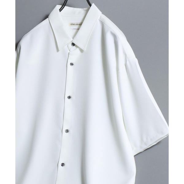 シャツ 半袖 MADE IN JAPAN Reflax(R) Oversized Half-Sleeve Shirt/日本製 リフラクス オーバーサイズ レギュラーカラー 半袖 とろみシャツ 国産 メンズ …