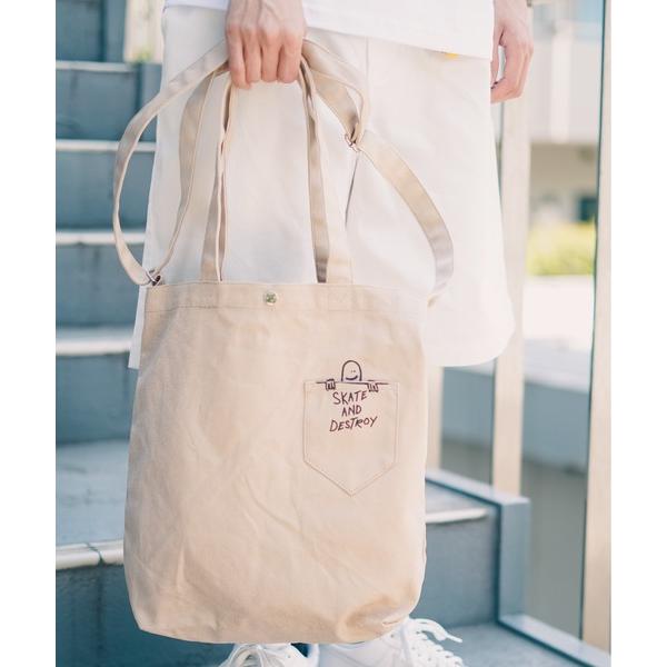 トートバッグ CANVAS Tote Shoulder Bag M/スラッシャーキャンバストートバッグ メンズ レディース