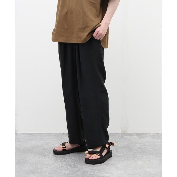 人気デザイナー 美品21AW MARKAWAREマーカ フランネル トラウザー