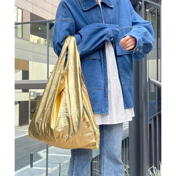 ZOZO問い合わせ番号:74776694ショップ:BAYFLOW，ベイフローブランド:BAGGU，バグー，BAYFLOW，ベイフロー商品名:【BAGGU(バグゥ)】メタリック （日本限定）/ エコバッグ / トートバッグ〈A4サイズ対応〉カ...