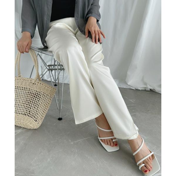 『タイムセール実施中』ZOZO問い合わせ番号:74832431ショップ:aimoha，アイモハブランド:aimoha，アイモハ商品名:リラクス　ワイドレッグ サテンパンツカテゴリ:パンツ>スウェットパンツブランド品番:wlfH9942...