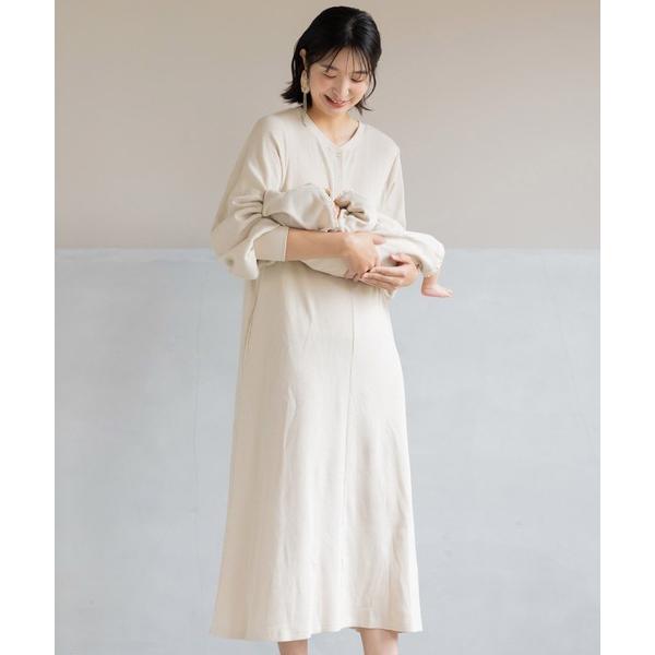 ZOZO問い合わせ番号:75228593ショップ:FELISSIMO，フェリシモブランド:フェリシモMama，フェリシモママ商品名:Ｍｏｒｅｄｄｅ　マタニティから産後も使える　２−ＷＡＹワッフル素材ワンピースカテゴリ:ママ＆ベビー>マ...