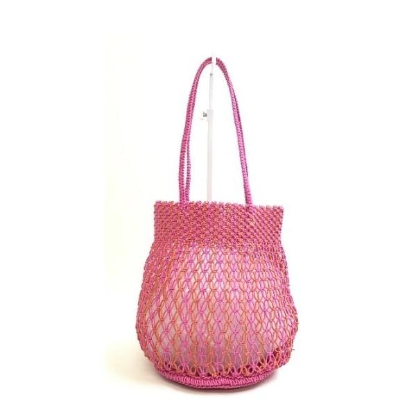 トートバッグ ANUSHREE ACCESSORIES インド製コットンネットバッグ レディース
