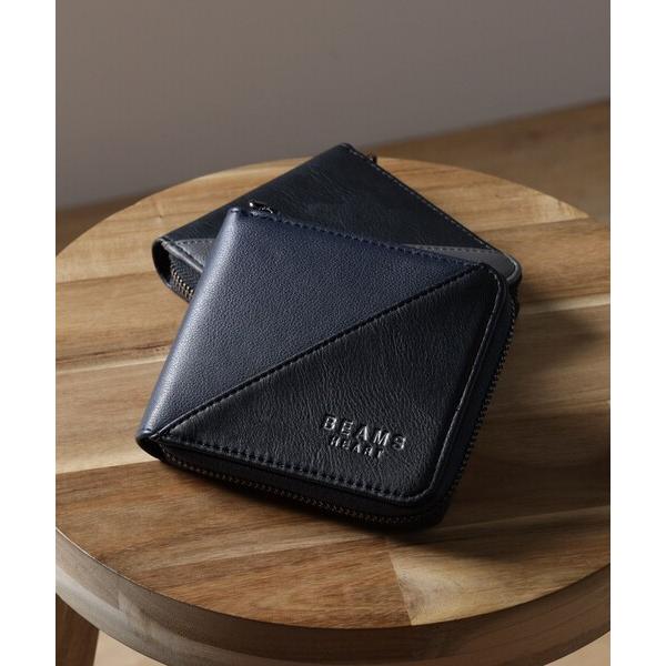 ZOZO問い合わせ番号:75522604ショップ:BEAMS HEART，ビームスハートブランド:BEAMS HEART，ビームスハート商品名:【ユニセックス】切替 フェイクレザー ジップ ウォレットカテゴリ:財布/小物&gt;財布ブランド...