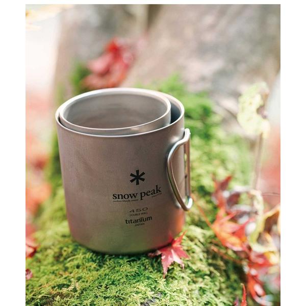 ZOZO問い合わせ番号:75556049ショップ:Snow Peak，スノーピークブランド:Snow Peak，スノーピーク商品名:チタンダブルマグ 450 マグカップ コップ クッキング 食器カテゴリ:アウトドア/スポーツ>アウトド...