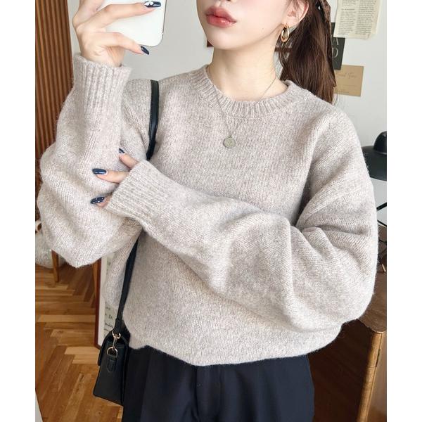 『セール実施中』ZOZO問い合わせ番号:75560467ショップ:moment+，モーメントプラスブランド:moment+，モーメントプラス商品名:ゆったりもちもちミックスカラーニットプルオーバー(自宅で洗えるウォッシャブル加工)カテゴリ:...