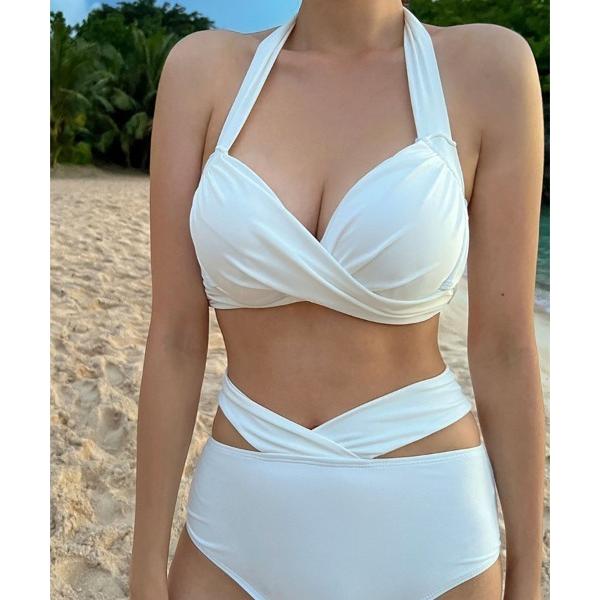 『タイムセール実施中』※このアイテムは返品・交換対象外商品です。ZOZO問い合わせ番号:75654503ショップ:Ritzy，リッツィーブランド:Ritzy，リッツィー商品名:6色展開 ホルターネック ハイウエストビキニ 水着カテゴリ:水着...