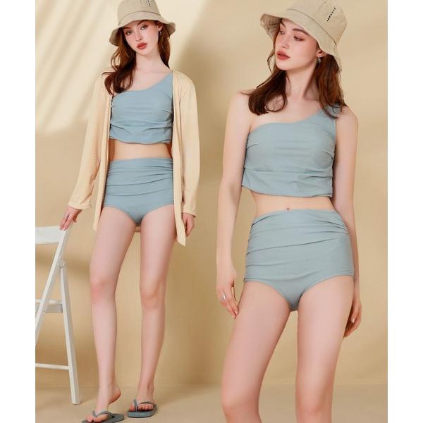 『セール実施中』※このアイテムは返品・交換対象外商品です。ZOZO問い合わせ番号:75817764ショップ:OSYAREVO，オシャレボブランド:OSYAREVO，オシャレボ商品名:カーディガン 付き ワンショルダー ビキニ セットアップ ...