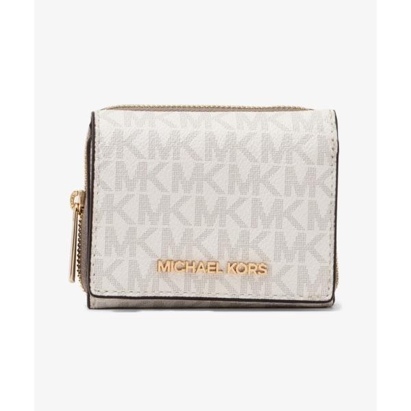 財布 JET SET TRAVEL ジップアラウンド ウォレット スモール - MKシグネチャー レディース