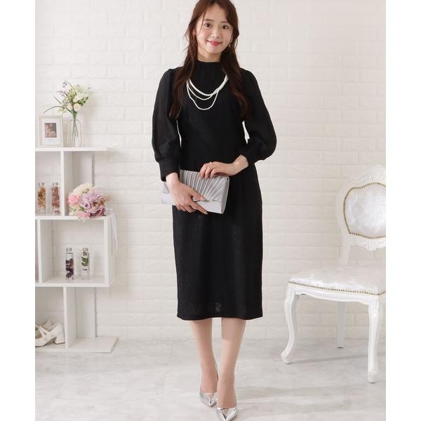 ZOZO問い合わせ番号:76052240ショップ:Lace Ladies，レースレディースブランド:Lace Ladies，レースレディース商品名:スタンドカラーレースドッキングシフォンワンピースカテゴリ:ワンピース/ドレス>ドレスブ...