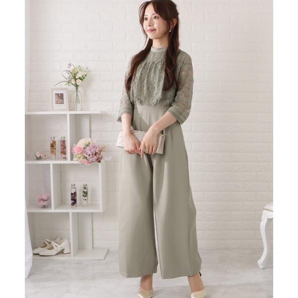 『タイムセール実施中』ZOZO問い合わせ番号:76052266ショップ:Lace Ladies，レースレディースブランド:Lace Ladies，レースレディース商品名:レースブラウス×ワイドボトムオールインワンカテゴリ:ワンピース/ドレス...