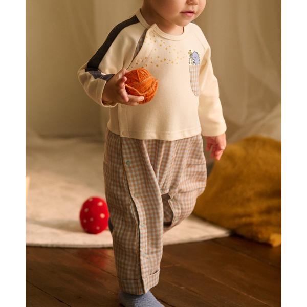 『タイムセール実施中』※このアイテムは返品・交換対象外商品です。ZOZO問い合わせ番号:76085685ショップ:こどもの森e-shop，コドモノモリイーショップブランド:kids zoo，キッズズー商品名:スムースチェック生地使いオールカ...