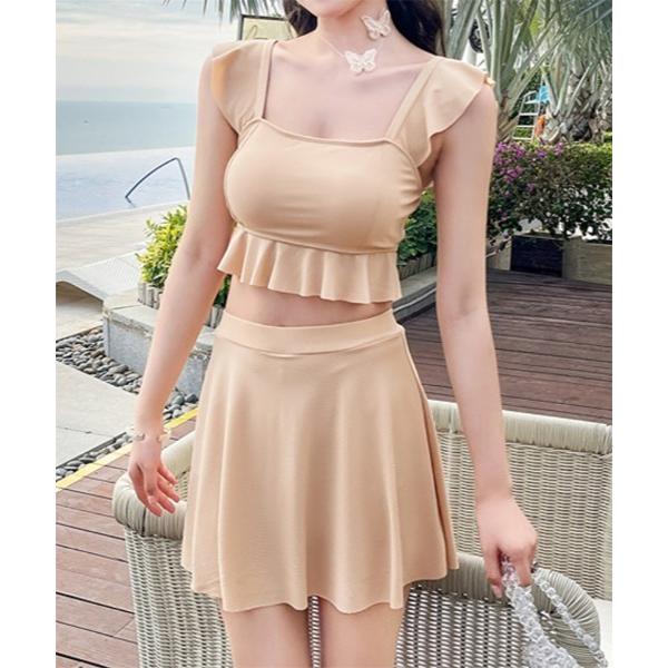 『タイムセール実施中』※このアイテムは返品・交換対象外商品です。ZOZO問い合わせ番号:76212963ショップ:Ritzy，リッツィーブランド:Ritzy，リッツィー商品名:8色展開 フリルデザイン スカートワンピース 水着カテゴリ:水着...