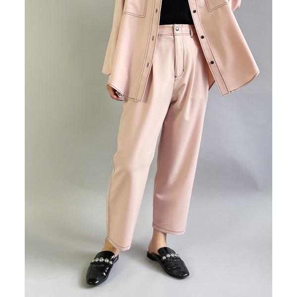 パンツ 配色ステッチサルエルパンツ レディース