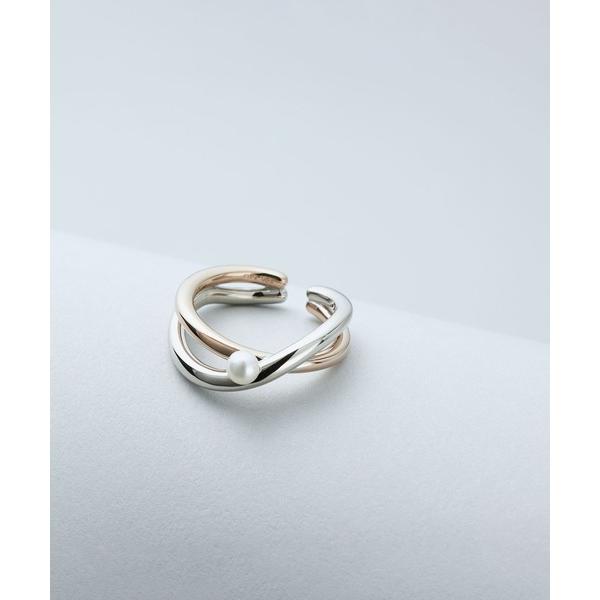 ZOZO問い合わせ番号:76244791ショップ:ete，エテブランド:ete，エテ商品名:[ONLINE Limited] パール バイカラー リングカフカテゴリ:アクセサリー>リングブランド品番:821374素材:SV925+プラ...