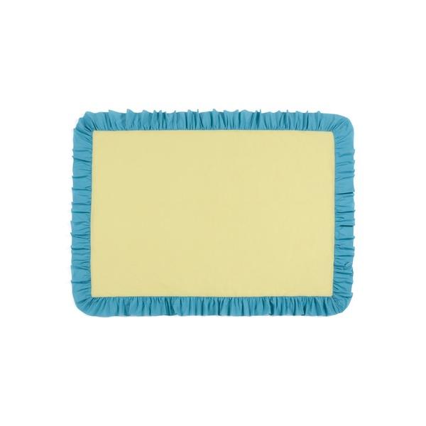 『セール実施中』ZOZO問い合わせ番号:76344760ショップ:Francfranc，フランフランブランド:Francfranc，フランフラン商品名:バイカラー フリル テーブルクロス 1800×1300 イエロー×ブルーカテゴリ:食器/...