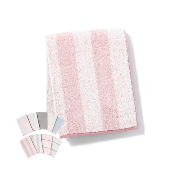 ZOZO問い合わせ番号:76344785ショップ:Francfranc，フランフランブランド:Francfranc，フランフラン商品名:ミニバスタオル ストライプ ピンク　40×100cm 小さめ コンパクト 抗菌防臭機能カテゴリ:インテリ...