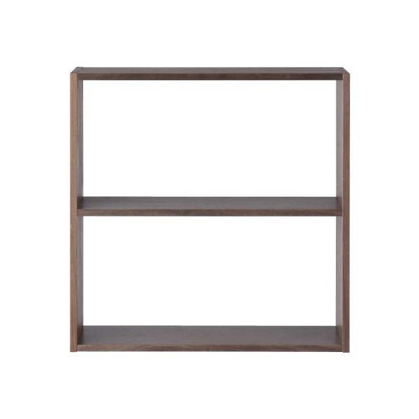 ZOZO問い合わせ番号:76546065ショップ:無印良品，ムジルシリョウヒンブランド:無印良品，ムジルシリョウヒン商品名:スタッキングシェルフ・ワイド・２段・ウォールナット材　幅８１．５×奥行２８．５×高さ８１．５カテゴリ:インテリア&g...