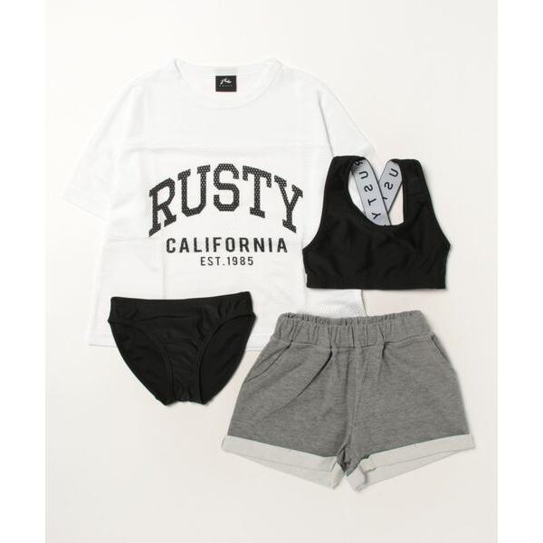 他サイト： 水着 「RUSTY:ラスティー」キッズ水着４点セット　タンキニ水着 キッズ 子供 女の子の商品画像
