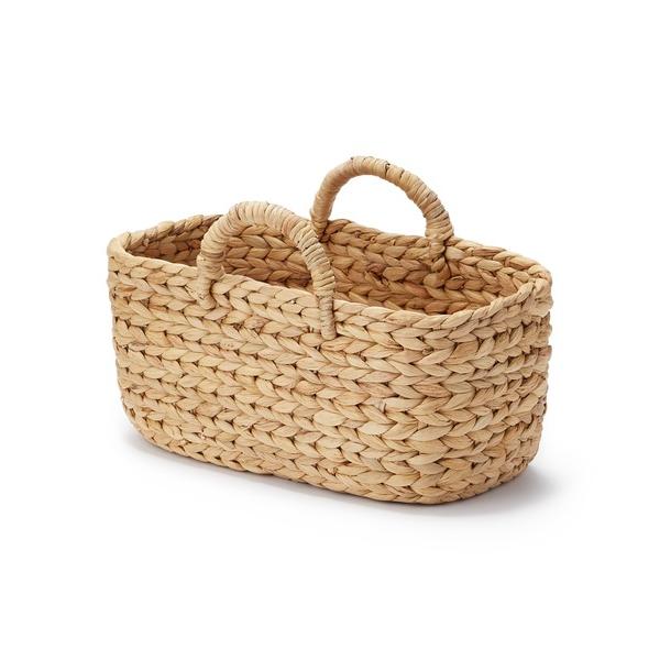 ZOZO問い合わせ番号:76578548ショップ:無印良品，ムジルシリョウヒンブランド:無印良品，ムジルシリョウヒン商品名:ウォーターヒヤシンス　持ち手付　オーバル　バスケット　小　約幅３７×奥行１８．５×高さ１６ｃｍカテゴリ:インテリア&...