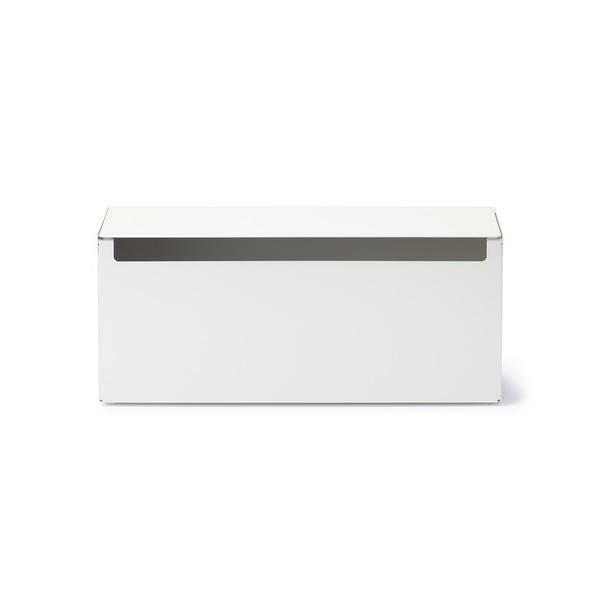 ZOZO問い合わせ番号:76578756ショップ:無印良品，ムジルシリョウヒンブランド:無印良品，ムジルシリョウヒン商品名:スチールタップ収納箱フラップ式　約幅３２×奥行１０×高さ１４ｃｍカテゴリ:インテリア&gt;収納グッズブランド品番:...
