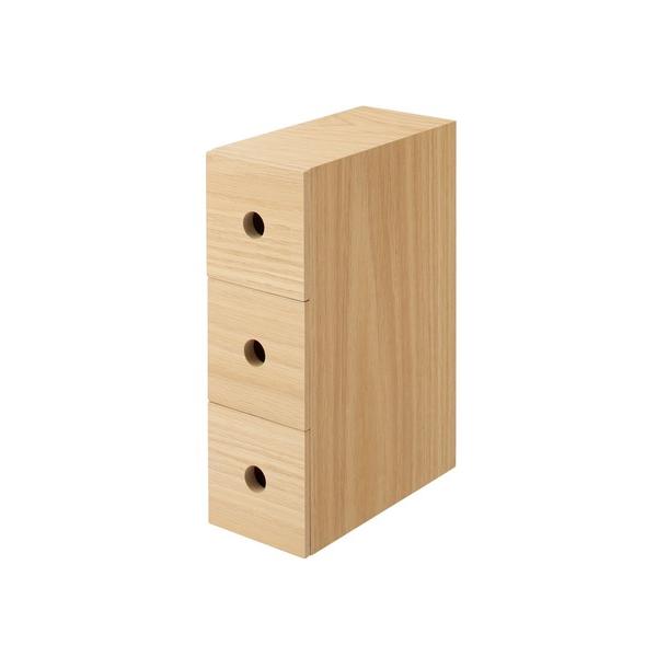 ZOZO問い合わせ番号:76578774ショップ:無印良品，ムジルシリョウヒンブランド:無印良品，ムジルシリョウヒン商品名:木製小物収納３段　約幅８．４×奥行１７×高さ２５．２ｃｍカテゴリ:インテリア>収納グッズブランド品番:4550...