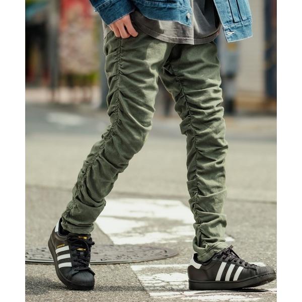 ジーンズ カラーデニム ストレート クシュ 5P パンツ メンズ レディース