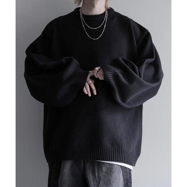 『タイムセール実施中』ZOZO問い合わせ番号:76747727ショップ:EMMA CLOTHES，エマ クローズブランド:cussil，クシル商品名:【cussil/クシル】ハイファンクショナルニット ワイドバルーンスリーブ ルーズ セータ...