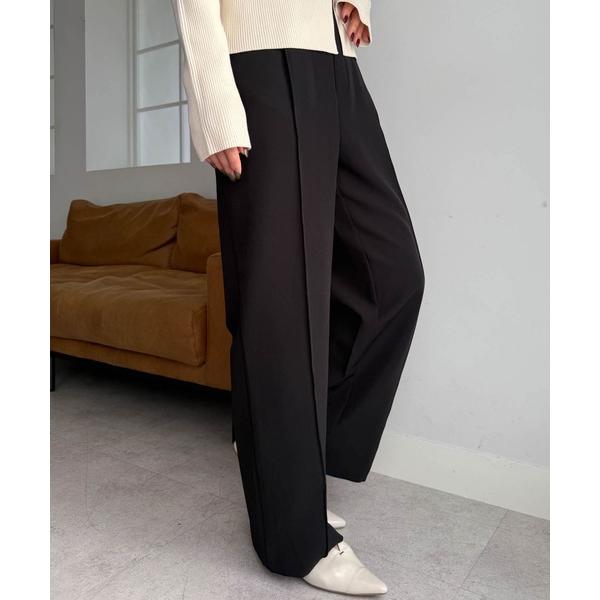 『セール実施中』ZOZO問い合わせ番号:76779860ショップ:RANAN，ラナンブランド:RANAN，ラナン商品名:裏起毛美脚シルエットピンタックワイドパンツカテゴリ:パンツ>スラックスブランド品番:719787素材:ポリエステル...