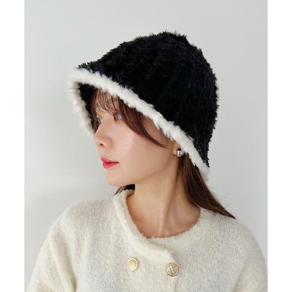 『タイムセール実施中』ZOZO問い合わせ番号:76813617ショップ:Outfitter lab，アウトフィッターラボブランド:CLEA，クレア，Outfitter lab，アウトフィッターラボ商品名:ラインシャギーファーバケットハットカ...