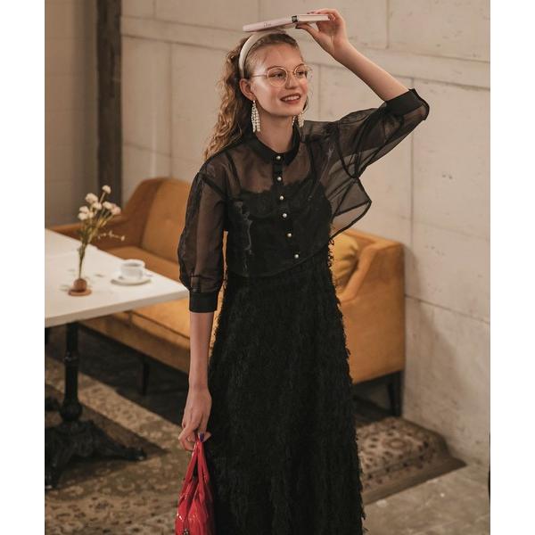 ZOZO問い合わせ番号:76814004ショップ:BONLECILL，ボンルシールブランド:BONLECILL noir，ボンルシールノワール，BONLECILL，ボンルシール商品名:【BONLECILL noir】2wayパールボタンシア...