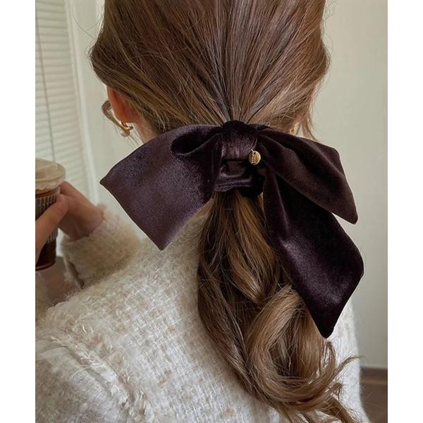 『セール実施中』ZOZO問い合わせ番号:76945130ショップ:RiNc，リンクブランド:ammy.，エイミードット商品名:【 ammy. / エイミードット 】 フレンチ ベロア リボン シュシュカテゴリ:ヘアアクセサリー>シュシ...