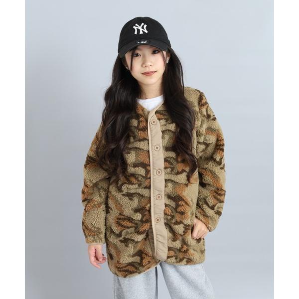 『タイムセール実施中』ZOZO問い合わせ番号:76985688ショップ:FUNALIVE，ファンアライブブランド:FUNALIVE，ファンアライブ商品名:ミリタリー ノーカラーボアジャケット KIDSカテゴリ:ジャケット/アウター>そ...