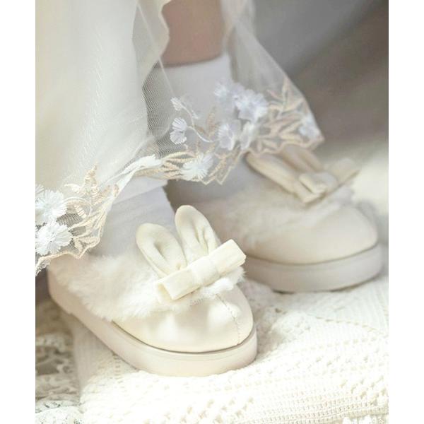 『セール実施中』ZOZO問い合わせ番号:77156802ショップ:Catherine Cottage，キャサリンコテージブランド:Catherine Cottage，キャサリンコテージ商品名:七五三 うさぎファー草履スリッポンカテゴリ:水着...