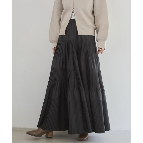 『タイムセール実施中』ZOZO問い合わせ番号:77157118ショップ:hunch，ハンチブランド:hunch，ハンチ商品名:プリーツティアードスカートカテゴリ:スカート>スカートブランド品番:WQN4824/WQN4922素材:(オ...