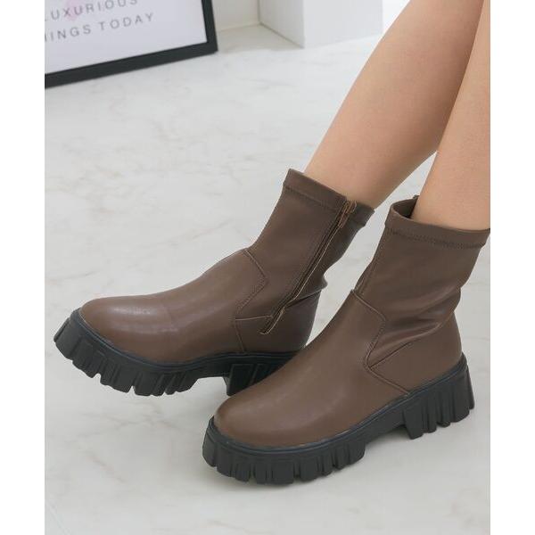 『タイムセール実施中』ZOZO問い合わせ番号:77279672ショップ:RETRO GIRL，レトロガールブランド:ems excite，エムズエキサイト商品名:厚底ストレッチブーツカテゴリ:シューズ>ブーツブランド品番:EW3552...