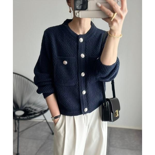 『セール実施中』ZOZO問い合わせ番号:77291068ショップ:Ada.，エイダブランド:Ada.，エイダ商品名:金ボタン ニット カーディガンカテゴリ:トップス>カーディガン/ボレロブランド品番:ada633素材:ポリエステル10...