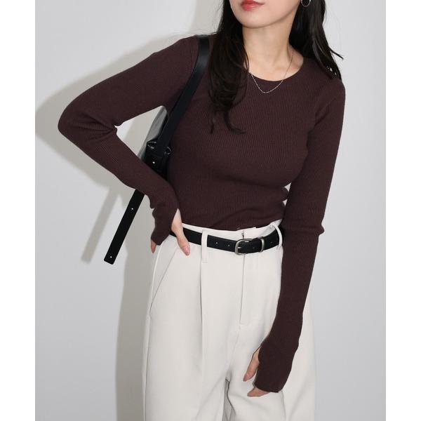 『タイムセール実施中』ZOZO問い合わせ番号:77292962ショップ:andme，アンドミーブランド:andme，アンドミー商品名:【新色追加】サムホール長袖リブニットトップスカテゴリ:トップス>ニット/セーターブランド品番:600...