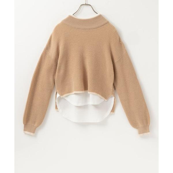 『タイムセール実施中』ZOZO問い合わせ番号:77360493ショップ:Mac-House，マックハウスブランド:NAVY，ネイビー，Mac-House，マックハウス商品名:モックネックニット+長袖Tシャツ セット アンサンブルカテゴリ:ト...