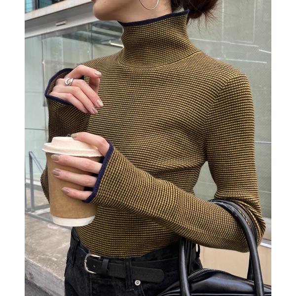 ZOZO問い合わせ番号:77361702ショップ:CIAOPANIC TYPY，チャオパニックティピーブランド:CIAOPANIC TYPY，チャオパニックティピー商品名:【新色追加】アンチピリング配色ステッチボーダータートルニットカテゴリ...