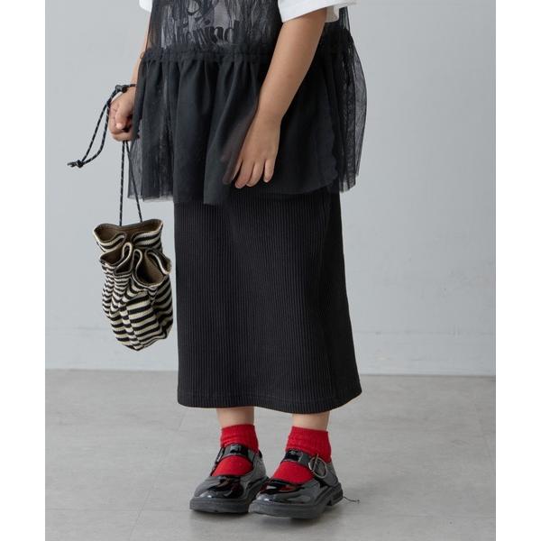 『セール実施中』ZOZO問い合わせ番号:77426258ショップ:CIAOPANIC TYPY，チャオパニックティピーブランド:CIAOPANIC TYPY，チャオパニックティピー商品名:【新色追加】【KIDS】Iラインリブスカートカテゴリ...