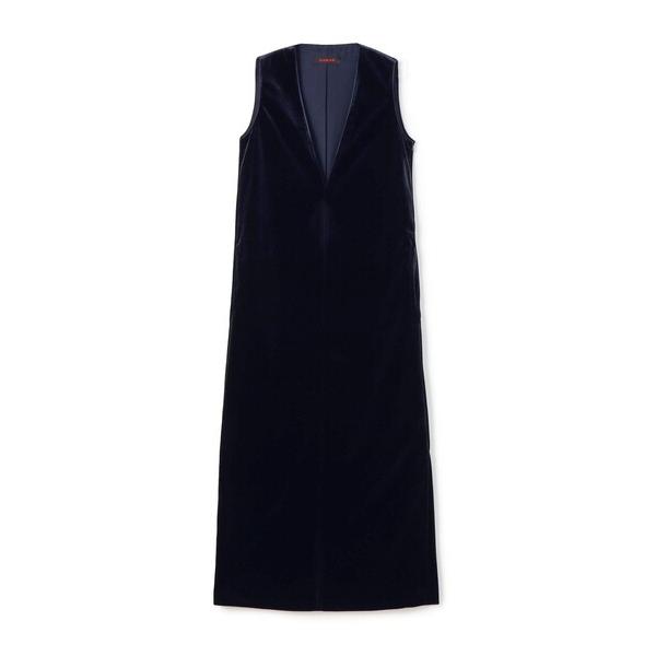 ZOZO問い合わせ番号:77495578ショップ:TOMORROWLAND，トゥモローランドブランド:CABaN，キャバン，TOMORROWLAND，トゥモローランド商品名:ソフトベロア Vネックロングワンピースカテゴリ:ワンピース/ドレス...