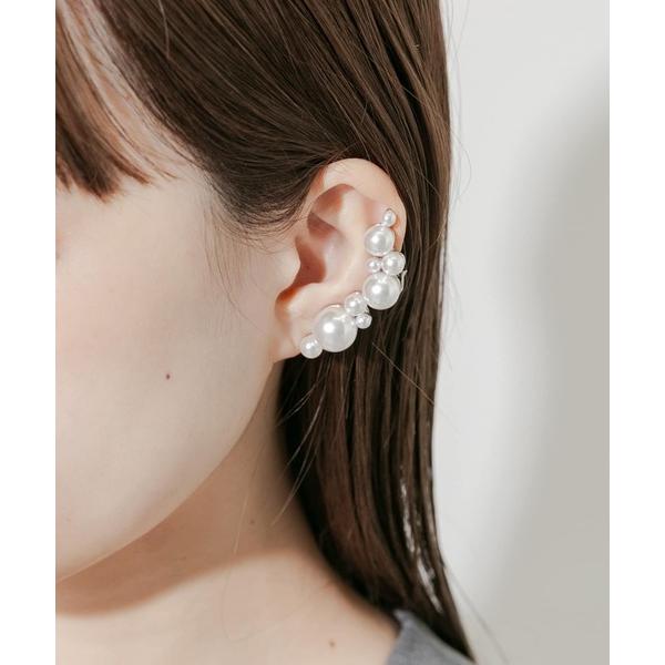 イヤリング ランダムパールカタミミイヤリング レディース