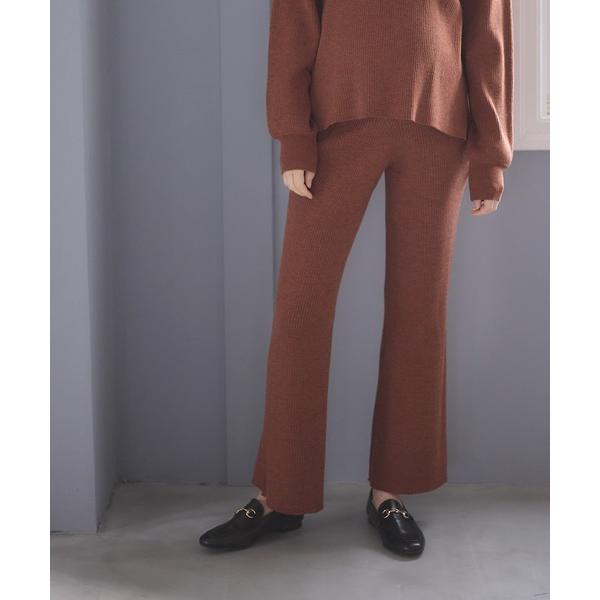 『タイムセール実施中』ZOZO問い合わせ番号:77561941ショップ:cross marche，クロスマルシェブランド:Rosemadame，ローズマダム商品名:ニットリブフレアパンツ（マタニティ~産後）妊婦服 産前・産後対応カテゴリ:マ...