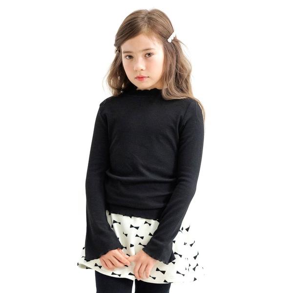 ZOZO問い合わせ番号:77563645ショップ:Bee，ビーブランド:Bee des Bee，ビーデスビー商品名:フレア袖メロウハイネックプルオーバーカテゴリ:トップス>その他トップスブランド品番:taa05541-5/taa055...