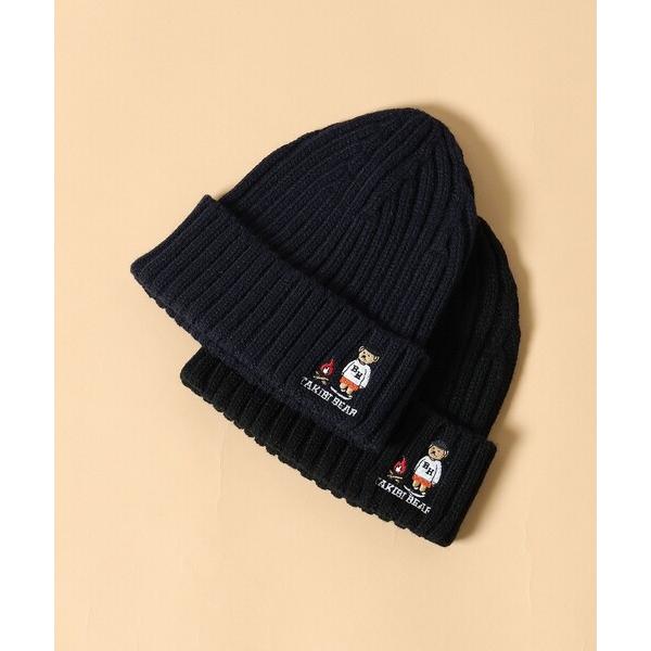 ZOZO問い合わせ番号:77594954ショップ:BEAMS HEART，ビームスハートブランド:BEAMS HEART，ビームスハート商品名:【ユニセックス】タキビ ベアー ニット キャップカテゴリ:帽子>ニットキャップ/ビーニーブ...