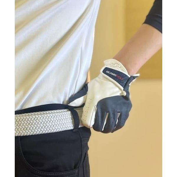 ZOZO問い合わせ番号:77738436ショップ:BEAMS GOLF，ビームスゴルフブランド:BEAMS GOLF，ビームスゴルフ商品名:〈UNISEX〉 BEAMS GOLF / エンボスロゴ バイカラー グローブ（左手用）カテゴリ:ア...